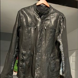 Mens quality leather jacket